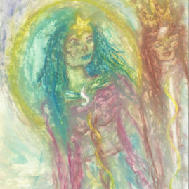 Goddess Sopdet dances around the Stars - Saskia Art and Healing