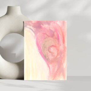 fetus in womb pink colors