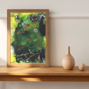 Virgo goddess | Original watercolor on museum quality paper A4 (21 x 29.7 cm)