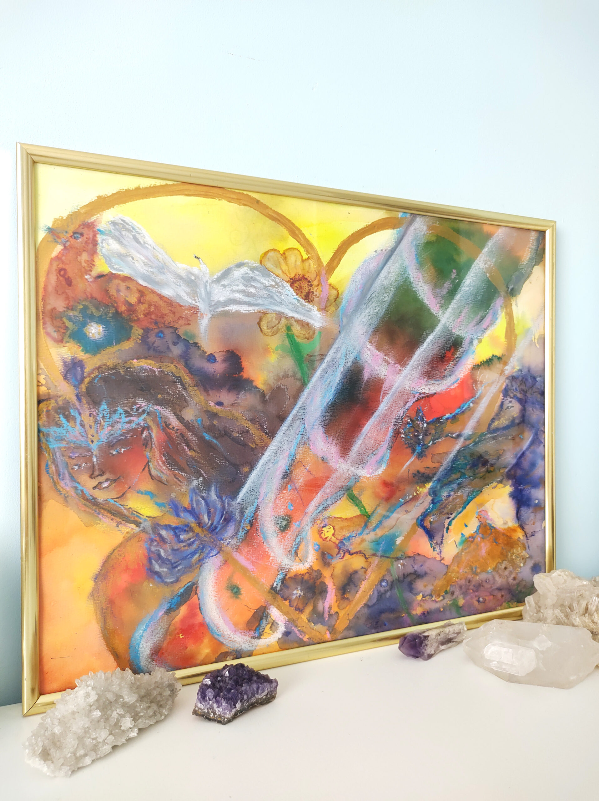 World of the Heart_framed example World of the heart fantasy art