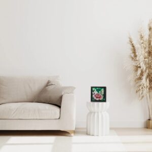 Rose 12 – Pink Rose of romance | original painting on canvas 23 x 23 cm