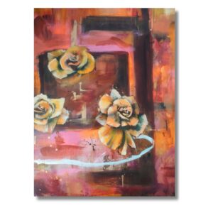 Rose 15 – Embrace of Earth | original painting on canvas 70 x 50 cm