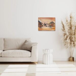 Rose 17 – Where Roses bloom on the Mountain | original painting on canvas 50 x 40 cm