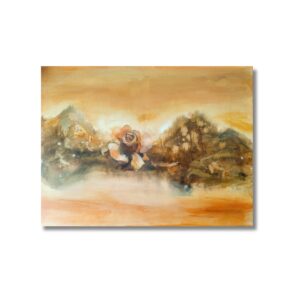 Rose 16 – Where the ocean meets the mountain | original painting on canvas 80 x 60 cm