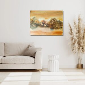 Rose 16 – Where the ocean meets the mountain | original painting on canvas 80 x 60 cm